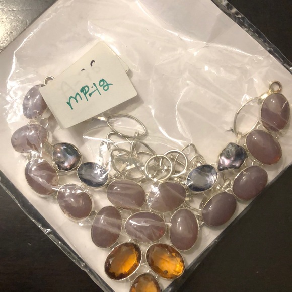 Multi color  simistone necklace - Picture 1 of 3